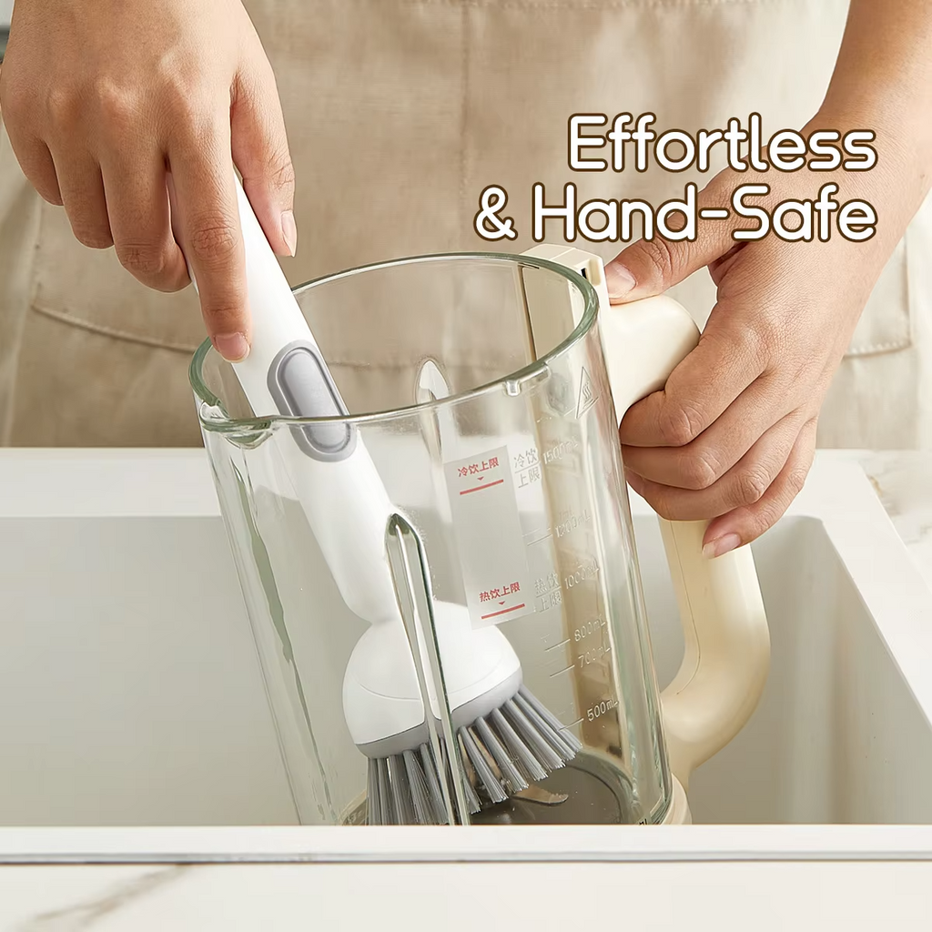 Kitchen Cleaning Brush with Soap Dispenser