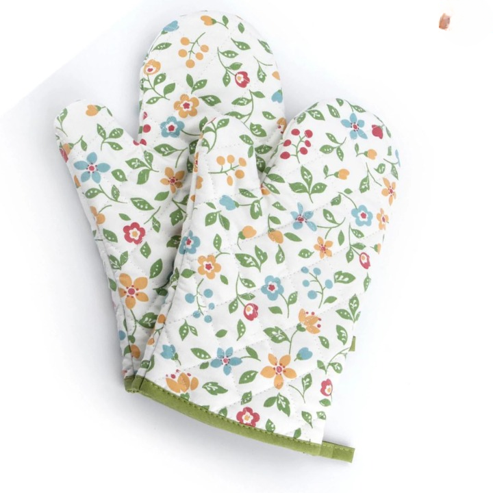 Premium Heat Resistant Oven Mitts (2 Pcs)