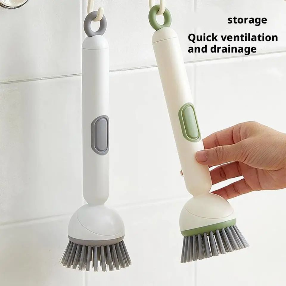 Kitchen Cleaning Brush with Soap Dispenser