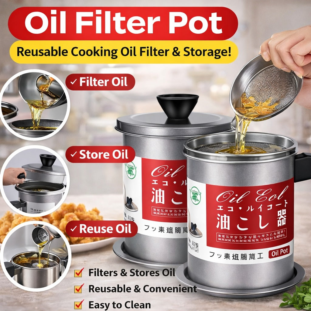 Fryer Oil Filter Pot