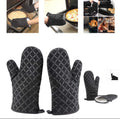 Premium Heat Resistant Oven Mitts (2 Pcs)