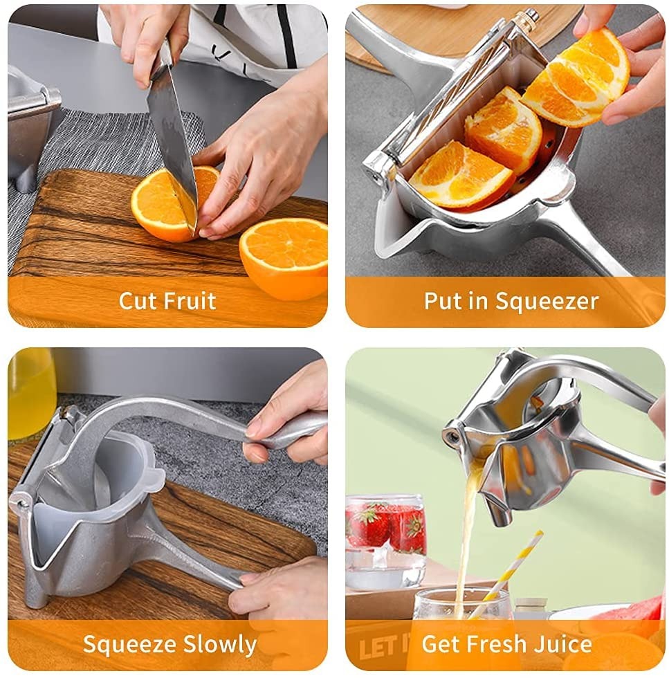 Stainless Steel Handheld Fruit Juicer