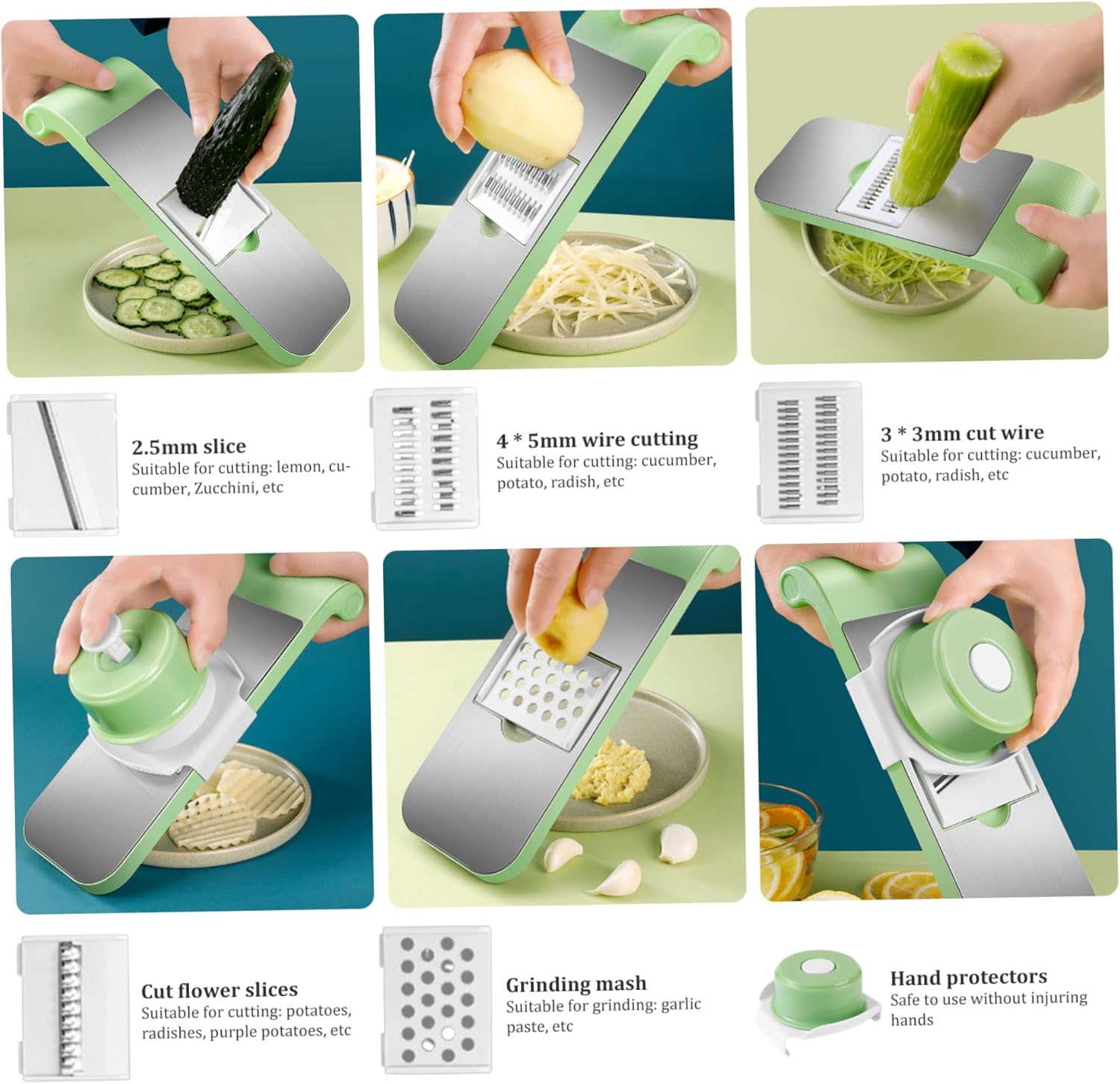 Stainless Steel 5 in 1 Vegetable Cutter