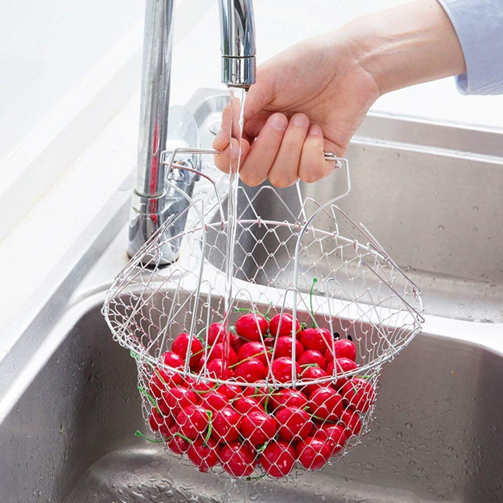 Stainless Steel Foldable Chef Basket