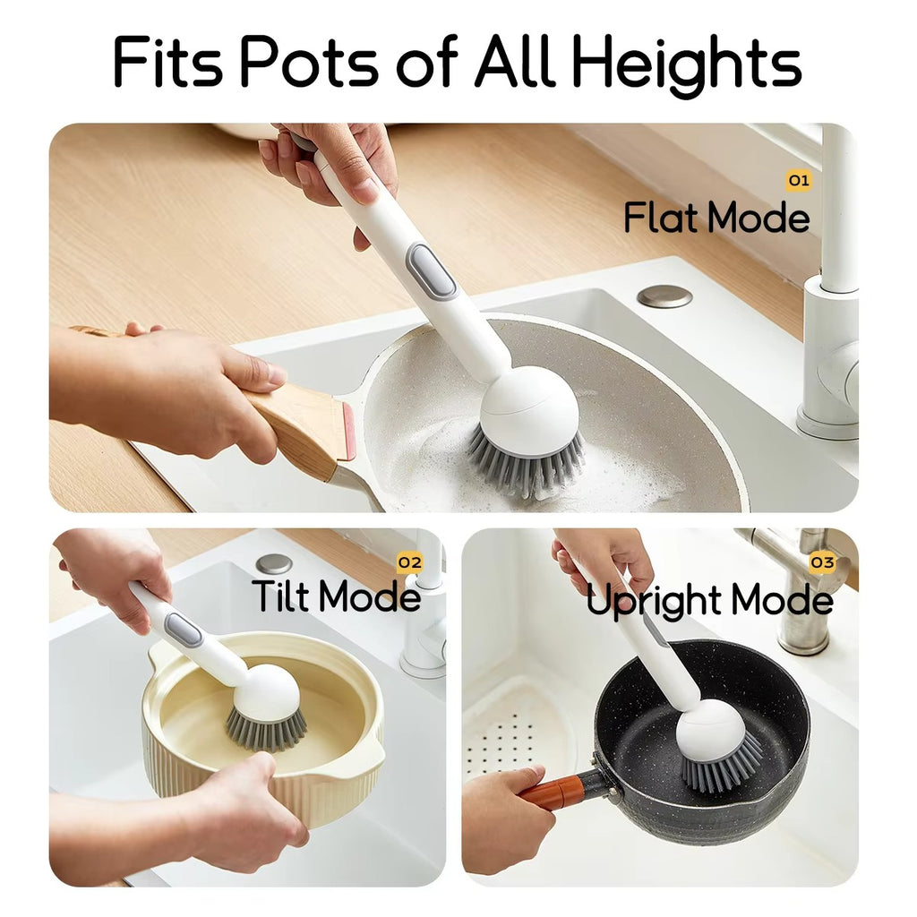 Kitchen Cleaning Brush with Soap Dispenser