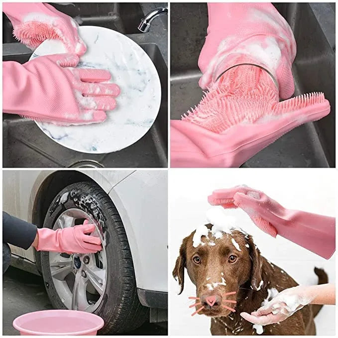 Silicone Dishwashing & Cleaning Gloves